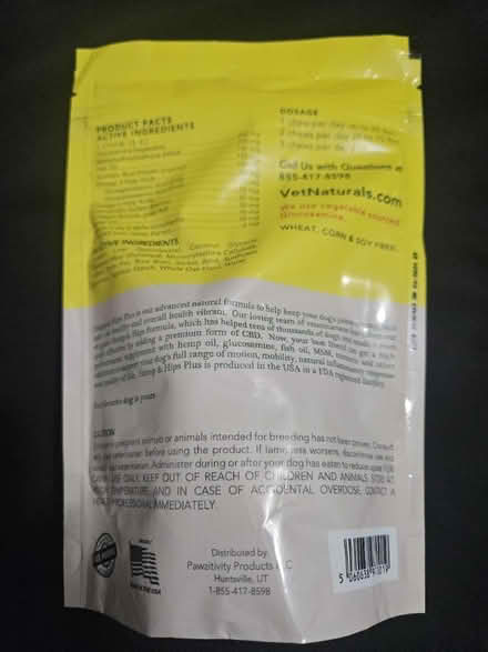 Photo of free Hemp & Hips Plus dog supplements (Westford MA) #2