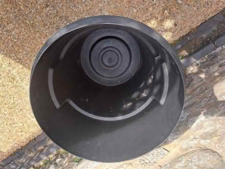 Photo of free Black Rubber Dustbin. No Lid. VGC (Eastbourne Town Centre) #1
