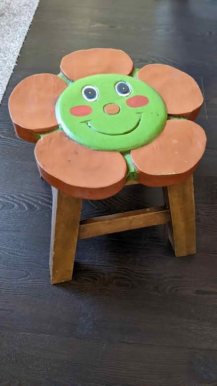 Photo of free Child's wooden stool (Grange Farm MK8) #1