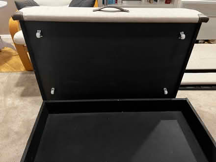 Photo of free Double bed frame, fabric lined (Heaton Mersey, SK4) #3
