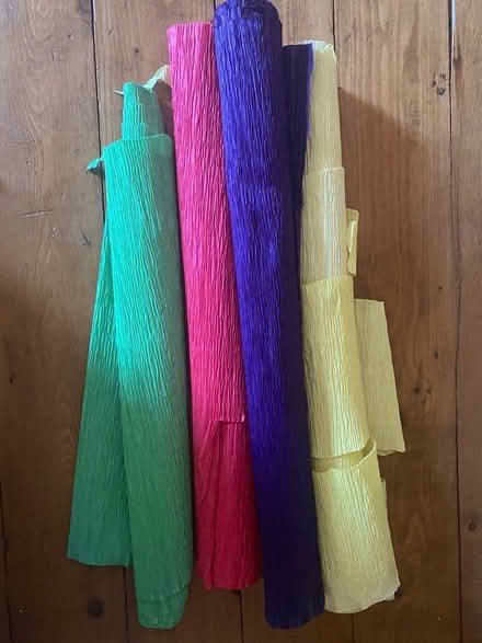 Photo of free 4 rolls of crepe paper (Crookes S10) #1