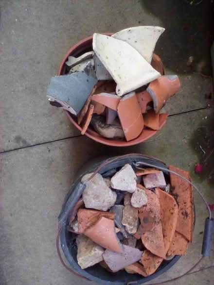 Photo of free 2 pots of stones etc. (Oxon SY3) #1