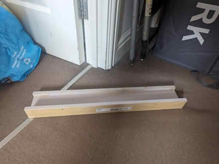 Photo of free IKEA ribba shelf with lip (Yaxley, cambs) #1