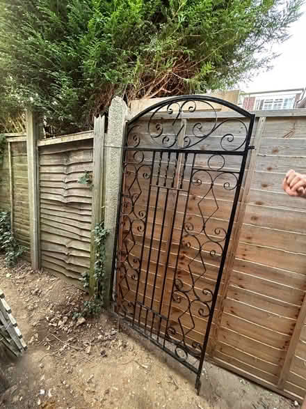 Photo of free Black garden metal gate (Ham, Richmond, TW10) #2