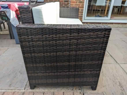 Photo of free Rattan effect outdoor sofa (Raynes Park SW20) #2