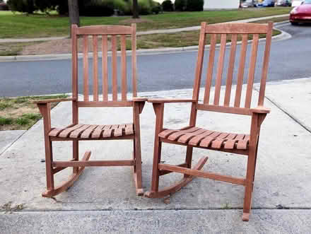 Photo of free TWO wooden rocking chairs (University City North) #1
