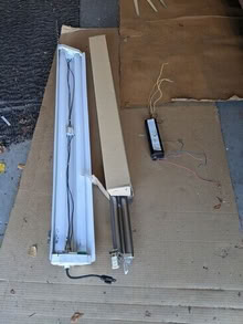 Photo of free Garage Light, 2 New light tubes, etc #1