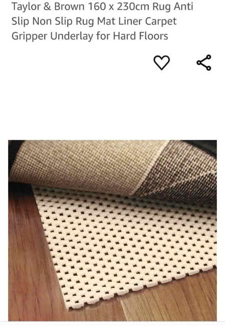 Photo of free Non-slip rug underlay (Upton CH49) #1