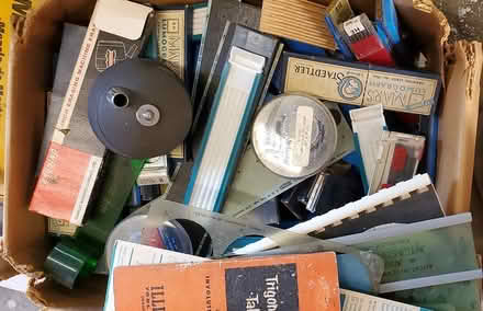 Photo of free Box of drafting leads and templates (Almaden) #1