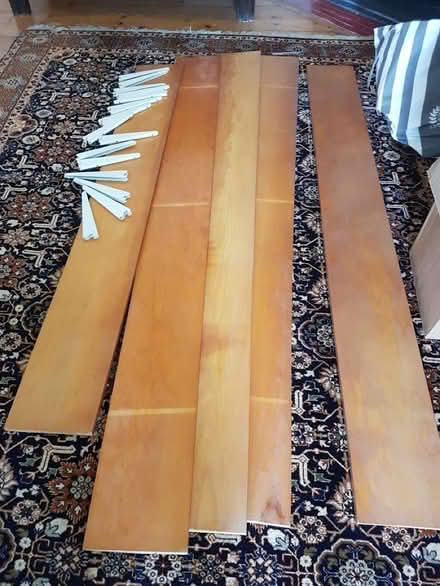 Photo of free Wooden shelving plus brackets (Moorfields) #2
