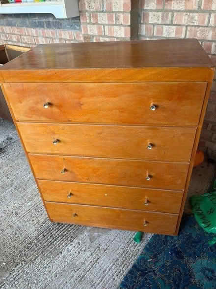 Photo of free 1960 chest of drawers (Willington, Derbyshire) #2
