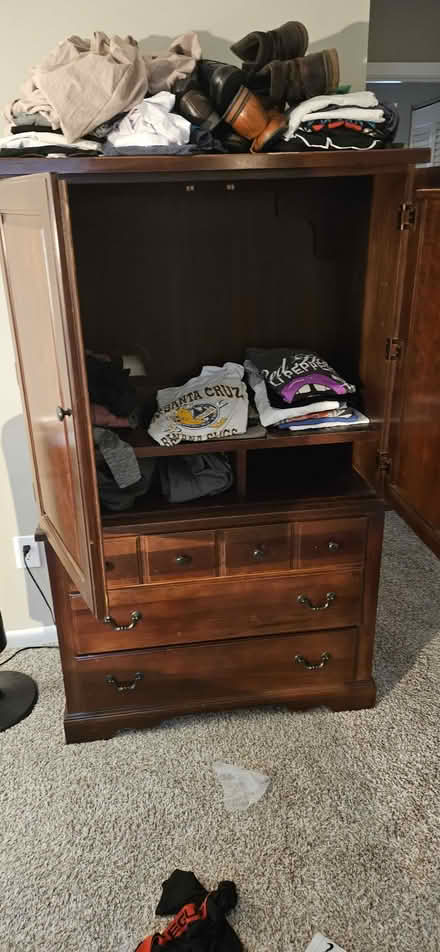 Photo of free Bassett Armoire (Barnes Mill Rd) #2