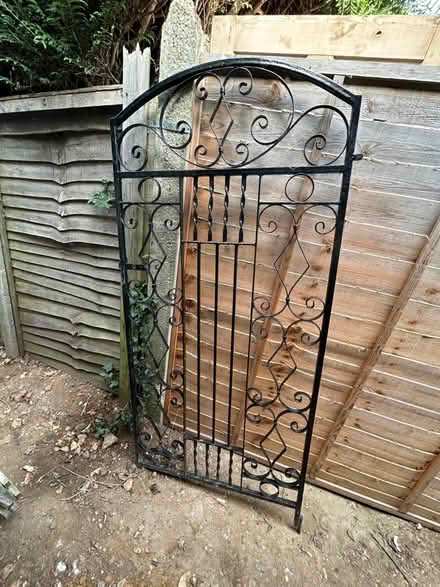 Photo of free Black garden metal gate (Ham, Richmond, TW10) #1