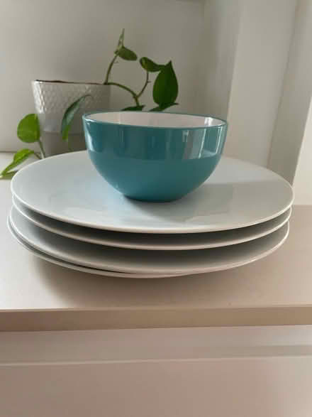 Photo of free 4 White Dinner Plates (Highbury Barn N5) #1