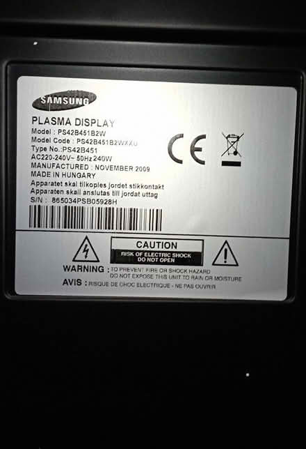 Photo of free Samsung 42inch TV (openshaw M11) #3