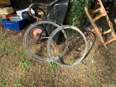 Photo of free galvanised fencing wire (sidlesham) #1
