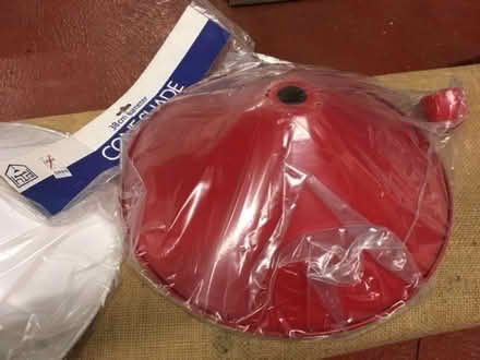 Photo of free 80s Habitat metal lampshades, new - still in wrappers (IP5) #1