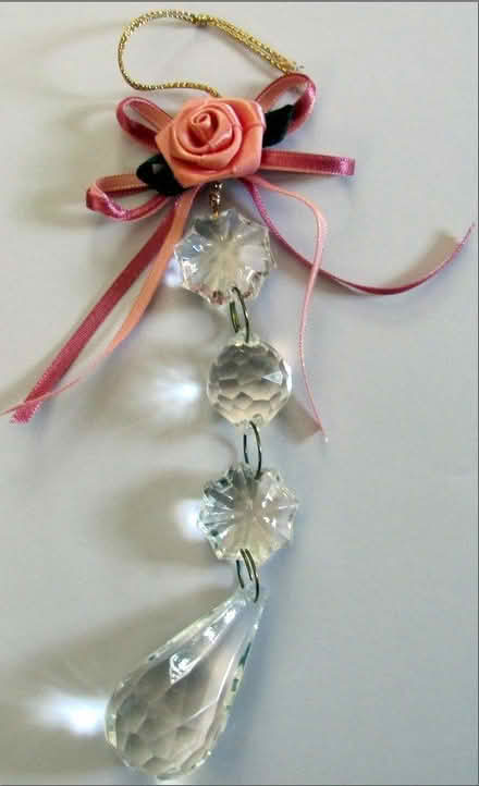Photo of free Acrylic Crystal & Rose Ornament (Boonton) #1