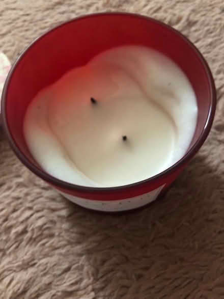 Photo of free two-wick scented candle partly burned (Burgess Park SE5) #2