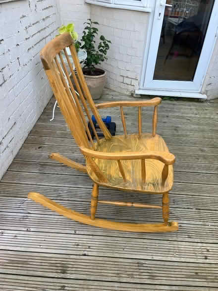 Photo of free Wooden rocking chair (Botley OX2) #2