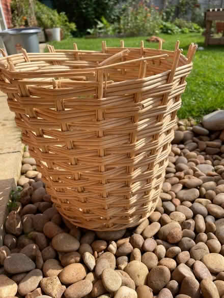 Photo of free Wicker basket/ bin/ plant pot (Trinity BA11) #1