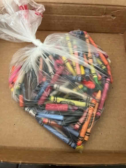 Photo of free Bag of crayons (Riverstone) #1