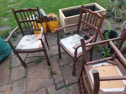Photo of free 4x Study Dark Dining Chairs (Spital CH63) #1