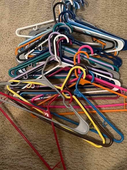 Photo of free Assorted plastic hangers (Silver Spring) #1