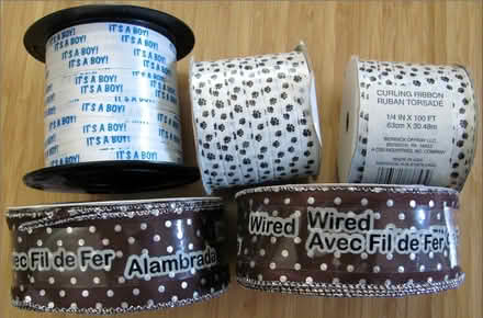 Photo of free 5 Spools Miscellaneous Ribbon (Boonton) #1