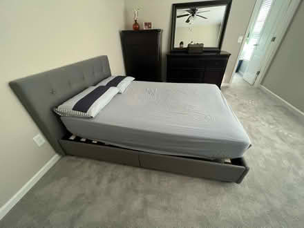 Photo of free Full size bed frame with mattress (Cumming, GA) #2