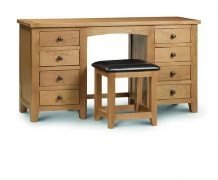 Photo of free Dressing table and chair dark oak wood (Tooting SW17) #1