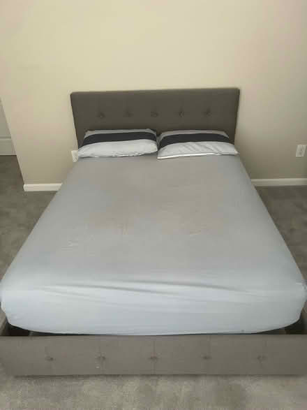 Photo of free Full size bed frame with mattress (Cumming, GA) #4