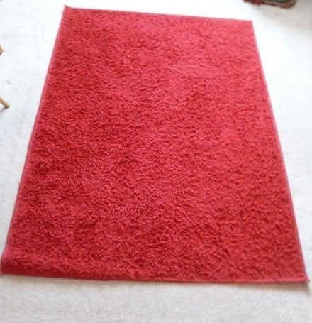 Photo of free Shaggy red rug (Portslade BN41) #1
