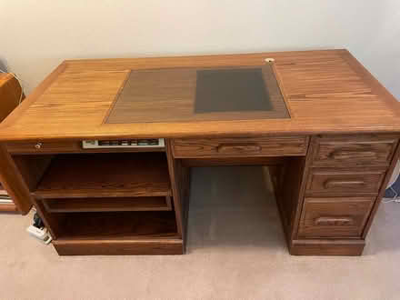 Photo of free Solid oak desk (Cameron park) #1