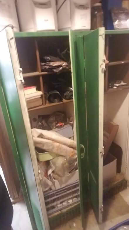 Photo of free Two double metal vintage lockers (Oxford twp. Springwood subdivi) #2