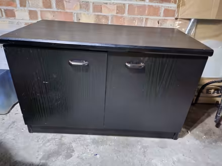 Photo of free Black double cabinet unit to giveaway (Canary Wharf E14) #1