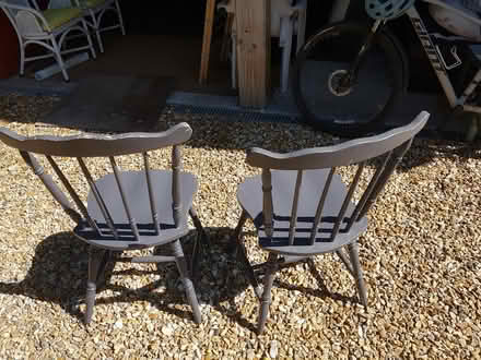 Photo of free 2 Farmhouse chairs (West Parley) #1