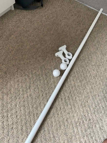 Photo of free Grey curtains and pole (Dartford, DA9) #2