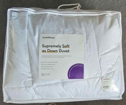 Photo of free Soak & Sleep King Size 10.5 tog Duvet Never Used (Freshbrook SN5) #2
