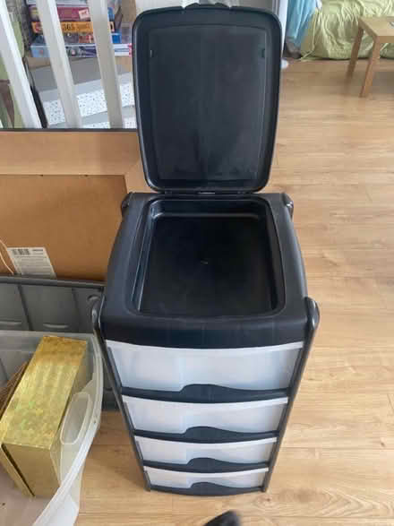Photo of free Set of 4 plastic storage drawers (Wigston LE18) #2