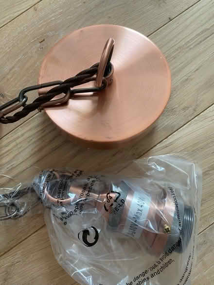Photo of free Bronze hanging light fitting (Honor Oak Park) #2