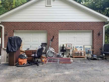 Photo of free Framed pics, desk/chair, bookshelf (Bowie) #1
