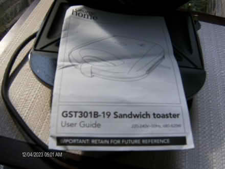 Photo of free Sandwich Toaster (Aigburth L17) #1