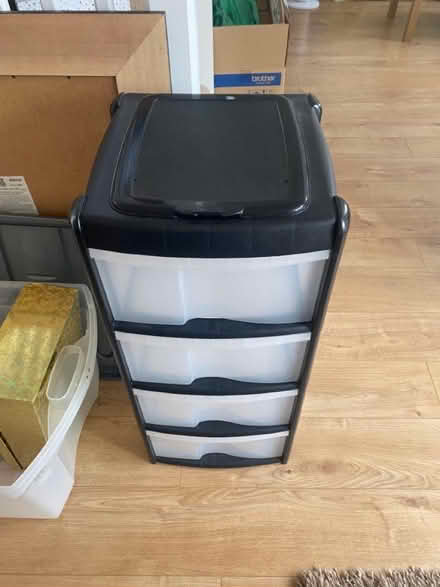 Photo of free Set of 4 plastic storage drawers (Wigston LE18) #1