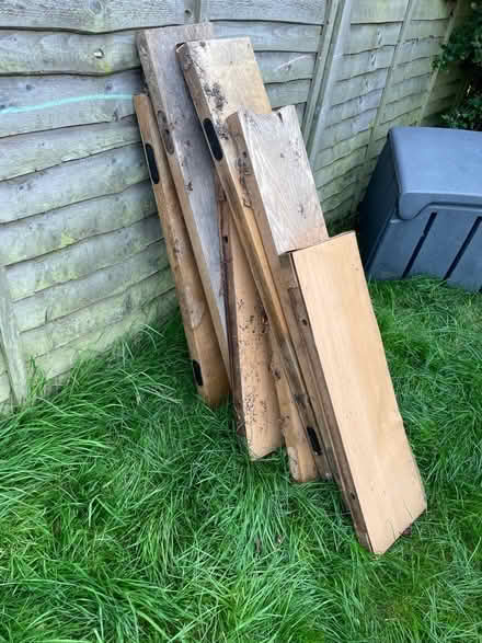 Photo of free Wooden shelves (Leeds Alwoodley) #1