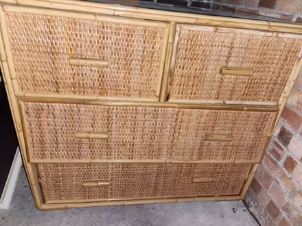 Photo of free rattan drawers unit (Canary Wharf E14) #1