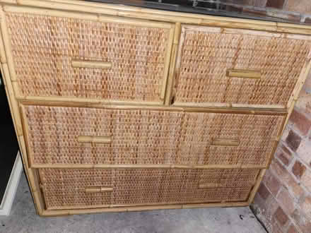 Photo of free rattan drawers unit (Canary Wharf E14) #1