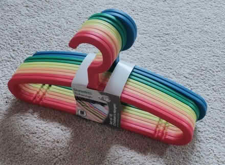 Photo of free 10 brand new multi-coloured children's hangers (Tyttenhanger AL4) #1