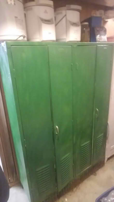 Photo of free Two double metal vintage lockers (Oxford twp. Springwood subdivi) #1