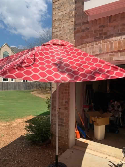Photo of free Outdoor umbrella with iron stand (Smyrna) #1